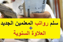 سلم رواتب المعلمين الجدد 1447