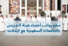 رواتب أعضاء هيئة التدريس في السعودية