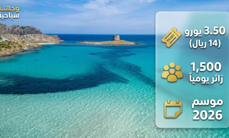 رسوم دخول شاطئ لا بيلوزا الإيطالي