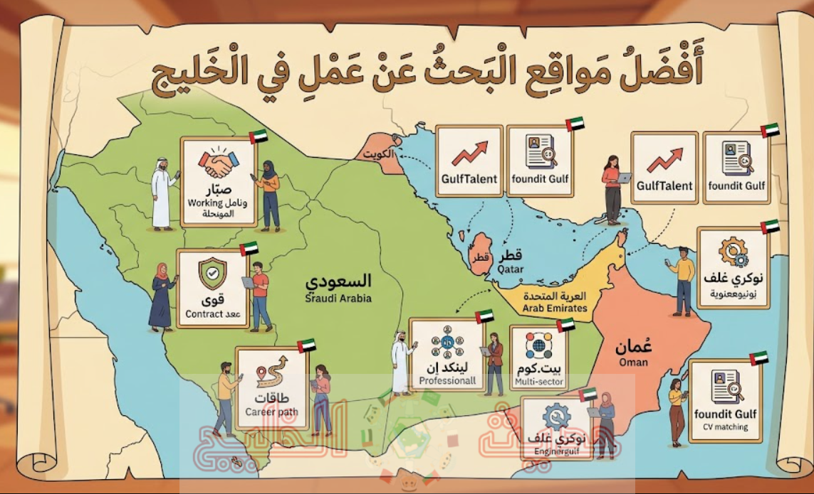 مواقع البحث عن عمل في الخليج