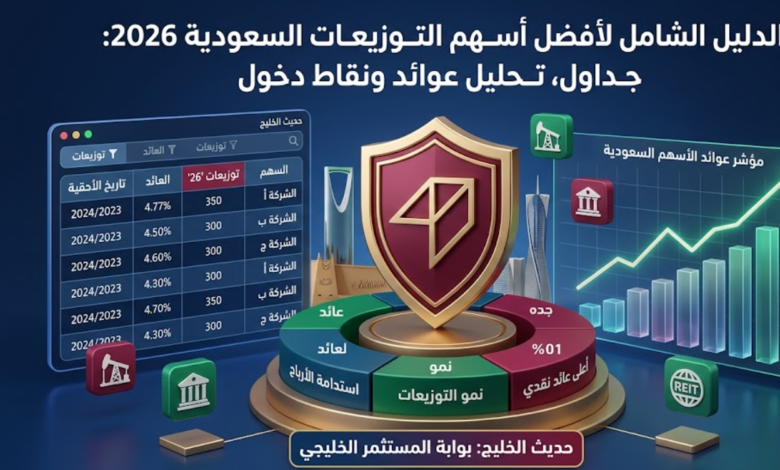 أفضل أسهم توزع أرباح في السوق السعودي