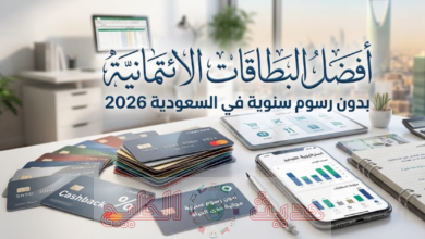 البطاقات الائتمانية بدون رسوم سنوية في السعودية