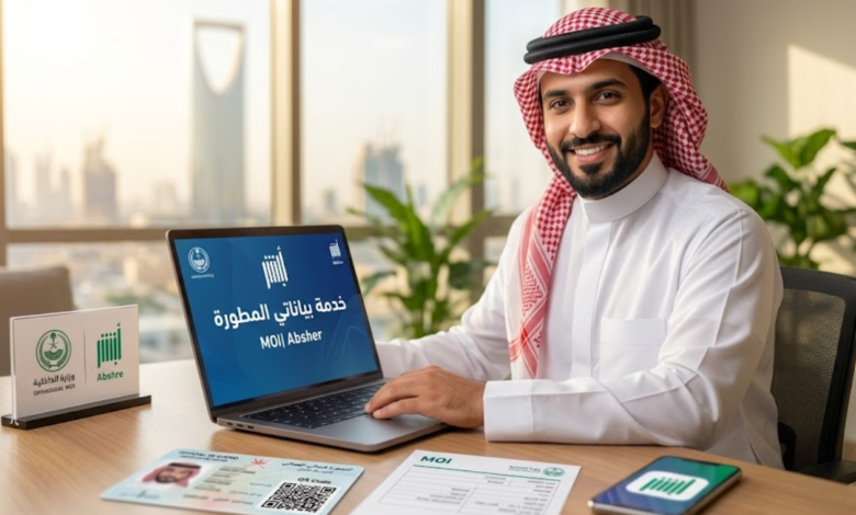 خدمة بياناتي المطورة عبر أبشر 2026