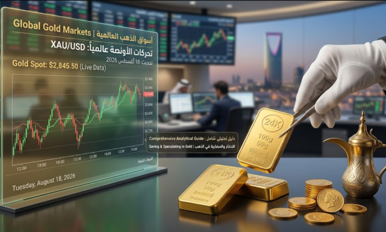 الذهب اليوم وتحركات الأونصة