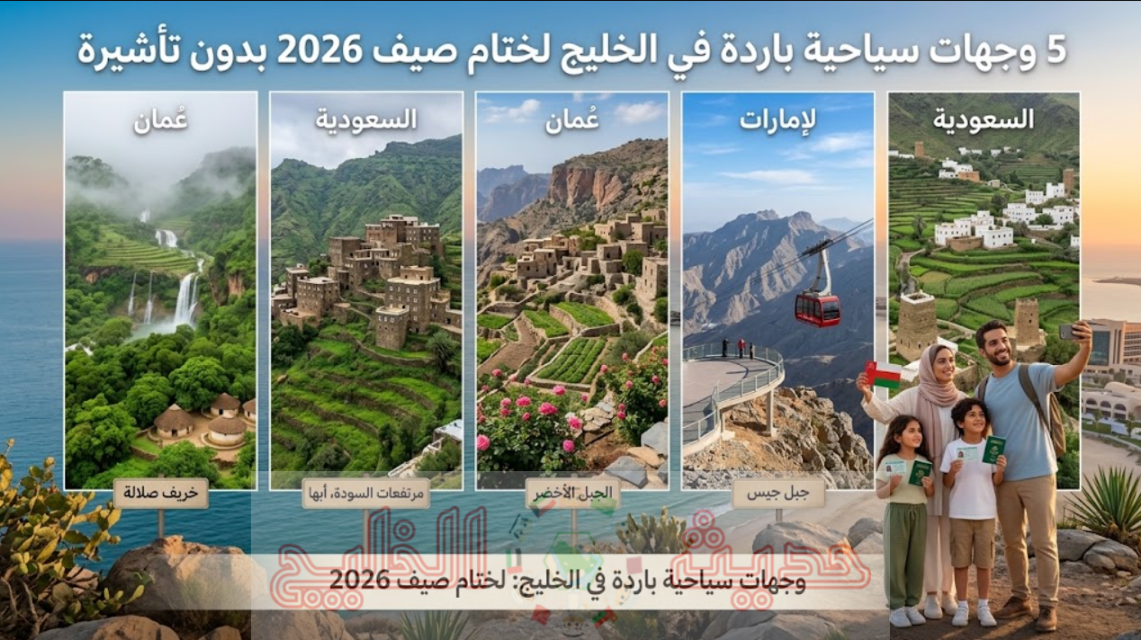 وجهات سياحية باردة في الخليج