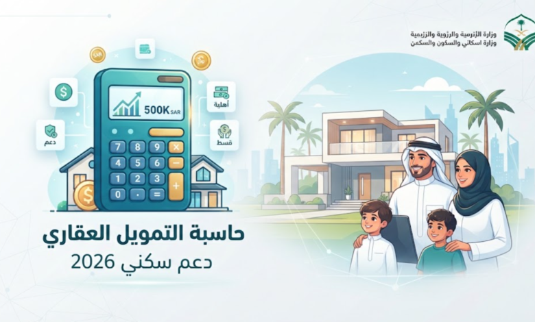 حاسبة التمويل العقاري ودعم سكنى 2026